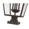 Z-Lite Talbot 4 Light Outdoor Pier Mounted Fixture, Oil Rubbed Bronze And Seedy 579PHXLXS-SQPM-ORB - alternate 2
